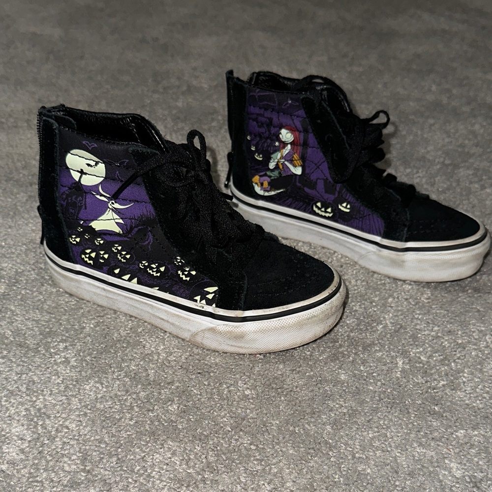 Jack Skeleton Vans for Toddlers size 9